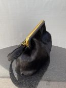 1:1 Replica Fendi First Medium Black Fox Fur Bag For Woman 32.5cm/13in