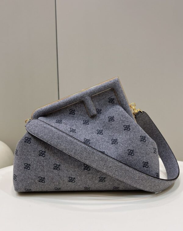 1:1 Replica Fendi First Medium Blue Bag For Woman 32cm/12.5in