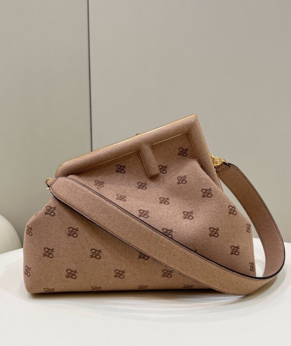1:1 Replica Fendi First Medium Brown Bag For Woman 32cm/12.5in