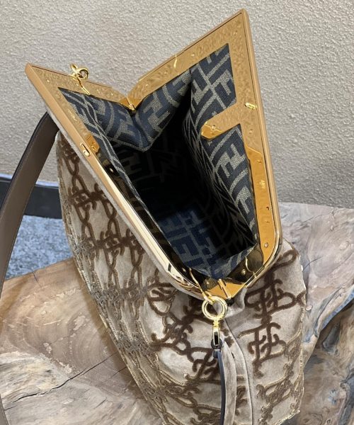 1:1 Replica Fendi First Medium Gray Bag For Woman 32.5cm/13in