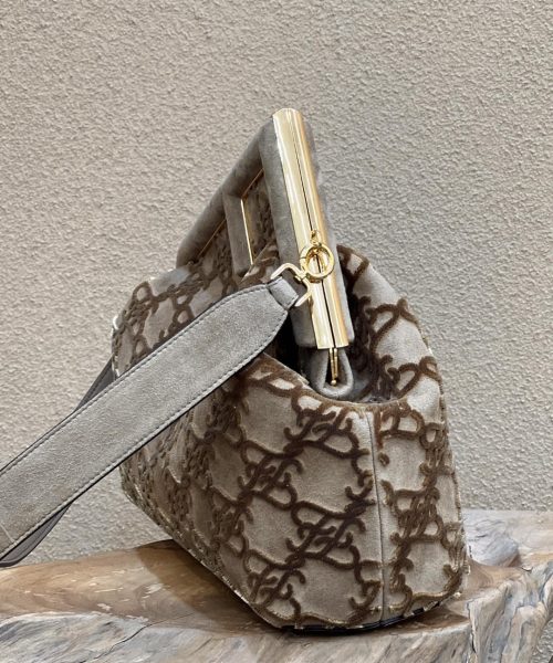 1:1 Replica Fendi First Medium Gray Bag For Woman 32.5cm/13in