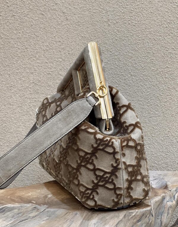1:1 Replica Fendi First Medium Gray Bag For Woman 32.5cm/13in