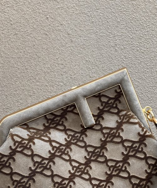 1:1 Replica Fendi First Medium Gray Bag For Woman 32.5cm/13in