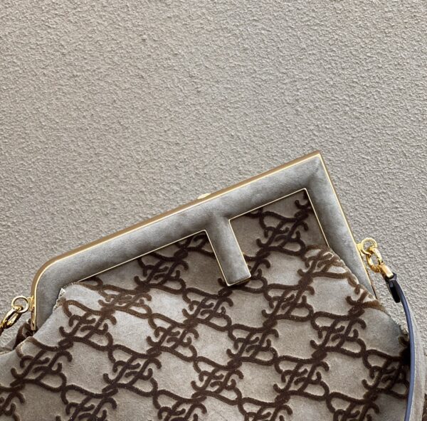1:1 Replica Fendi First Medium Gray Bag For Woman 32.5cm/13in
