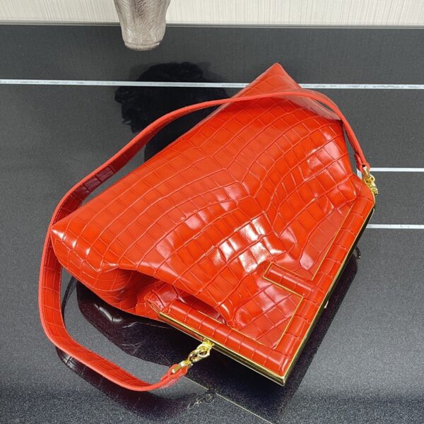 1:1 Replica Fendi First Medium Orange Crocodile Bag For Woman 32.5cm/13in