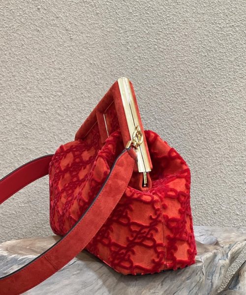 1:1 Replica Fendi First Medium Red Bag For Woman 32.5cm/13in