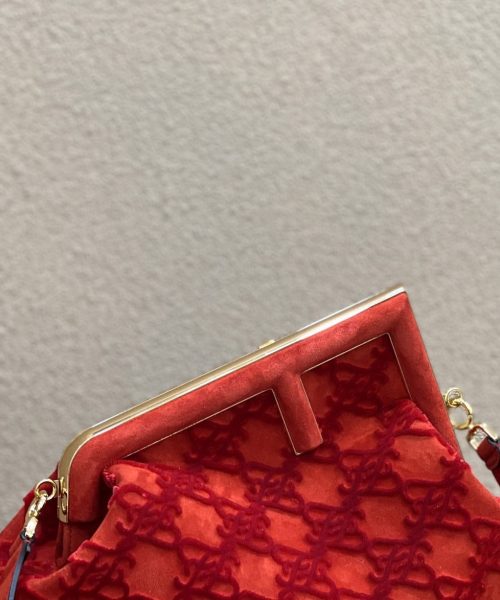 1:1 Replica Fendi First Medium Red Bag For Woman 32.5cm/13in