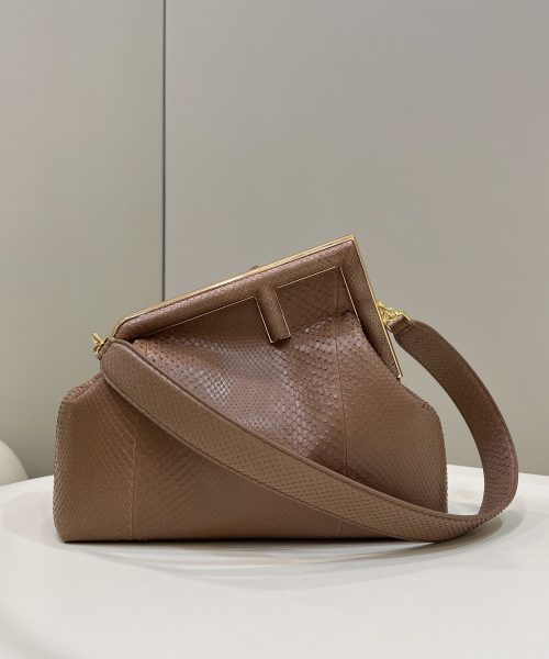 1:1 Replica Fendi First Small Beige Bag For Woman 26cm/10in