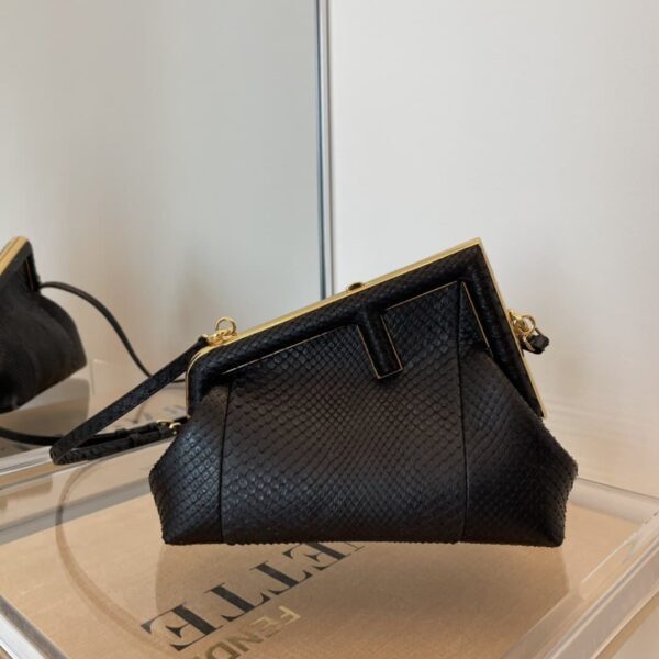 1:1 Replica Fendi First Small Black For Women, Women's Bags, Shoulder And Crossbody Bags 10.2in/26cm FF 8BP129A
