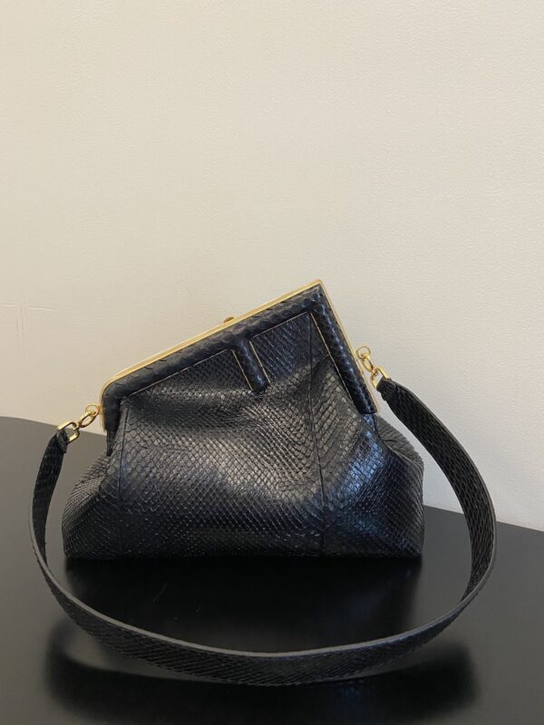 1:1 Replica Fendi First Small Black For Women, Women's Bags, Shoulder And Crossbody Bags 10.2in/26cm FF 8BP129A