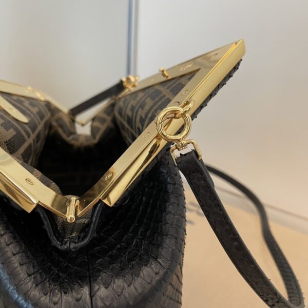 1:1 Replica Fendi First Small Black For Women, Women's Bags, Shoulder And Crossbody Bags 10.2in/26cm FF 8BP129A