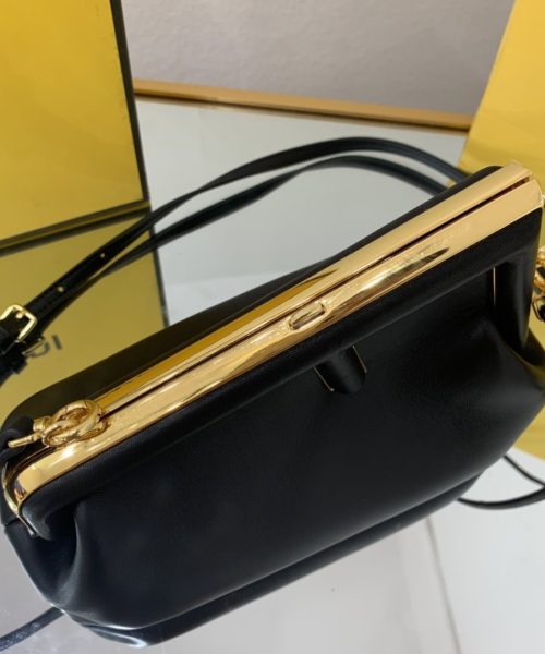 1:1 Replica Fendi First Small Black For Women, Women's HandBags, Shoulder And Crossbody Bags 10.2in/26cm FF 8BP129ABVEF0KUR