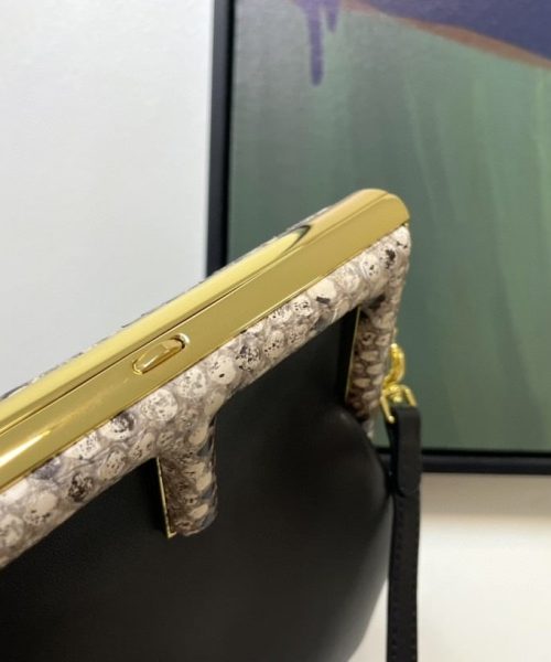 1:1 Replica Fendi First Small Black with python Bag For Woman 26cm/10in 8BP129AGWRF1G5K