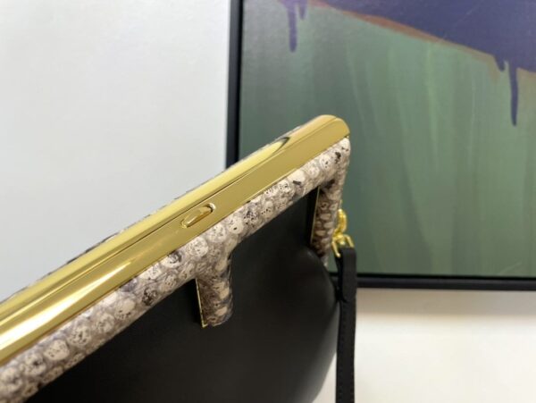 1:1 Replica Fendi First Small Black with python Bag For Woman 26cm/10in 8BP129AGWRF1G5K