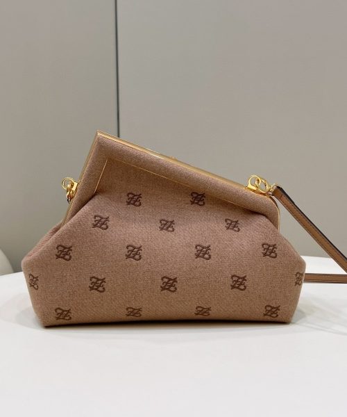1:1 Replica Fendi First Small Brown Bag For Woman 26cm/10in
