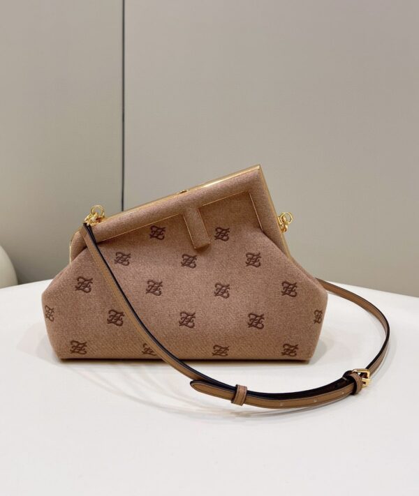 1:1 Replica Fendi First Small Brown Bag For Woman 26cm/10in