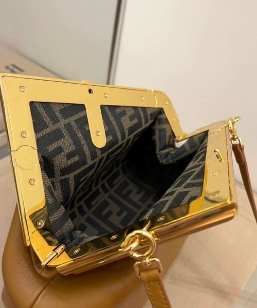 1:1 Replica Fendi First Small Brown For Women, Women's HandBags, Shoulder And Crossbody Bags 10.2in/26cm FF 8BP129ABVEF0NYJ