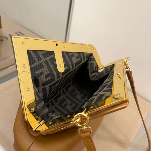 1:1 Replica Fendi First Small Brown For Women, Women's HandBags, Shoulder And Crossbody Bags 10.2in/26cm FF 8BP129ABVEF0NYJ