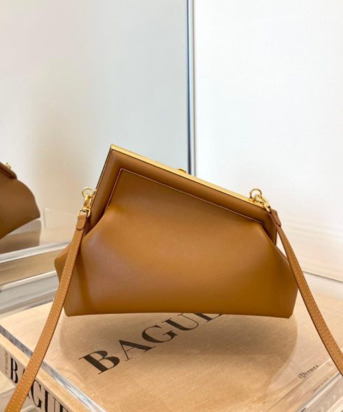 1:1 Replica Fendi First Small Brown For Women, Women's HandBags, Shoulder And Crossbody Bags 10.2in/26cm FF 8BP129ABVEF0NYJ