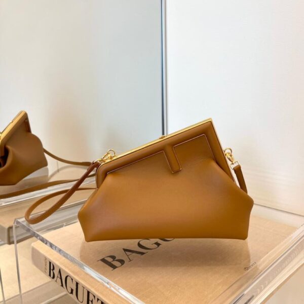 1:1 Replica Fendi First Small Brown For Women, Women's HandBags, Shoulder And Crossbody Bags 10.2in/26cm FF 8BP129ABVEF0NYJ