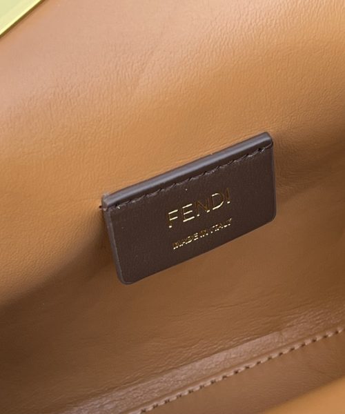 1:1 Replica Fendi First Small Brown Fox Fur Bag For Woman 26cm/10in
