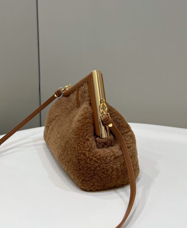 1:1 Replica Fendi First Small Brown Mink Bag For Woman 26cm/10in