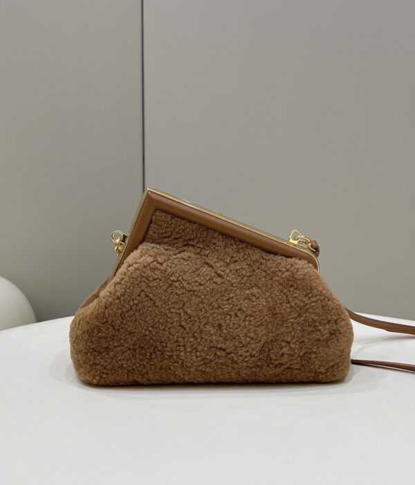 1:1 Replica Fendi First Small Brown Mink Bag For Woman 26cm/10in