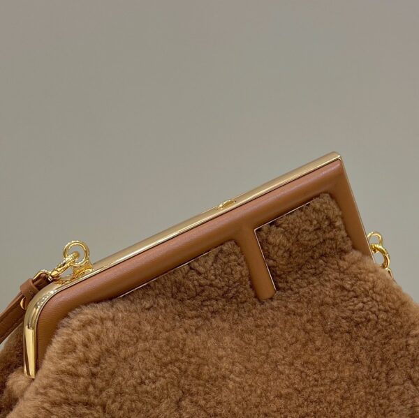 1:1 Replica Fendi First Small Brown Mink Bag For Woman 26cm/10in