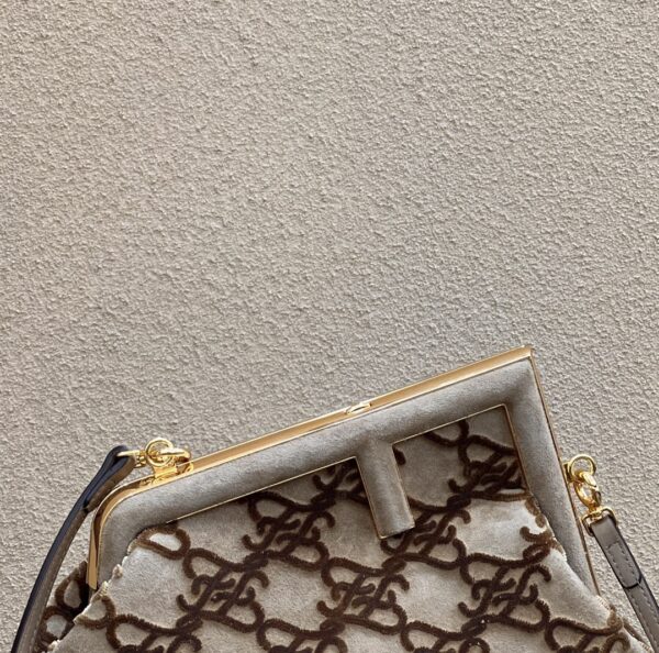 1:1 Replica Fendi First Small Gray Bag For Woman 26cm/10in