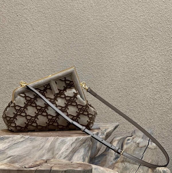 1:1 Replica Fendi First Small Gray Bag For Woman 26cm/10in