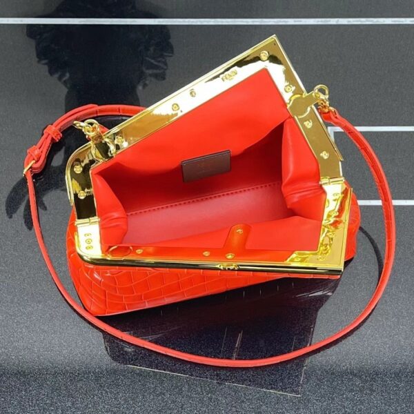 1:1 Replica Fendi First Small Orange Crocodile Bag For Woman 26cm/10in