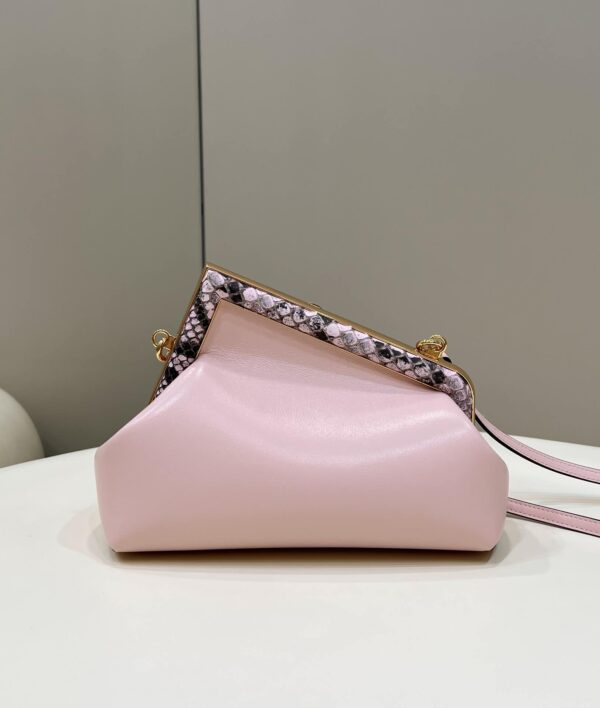 1:1 Replica Fendi First Small Pink and Pink python Bag For Woman 26cm/10in