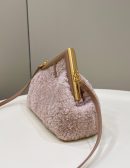 1:1 Replica Fendi First Small Pink Mink Bag For Woman 26cm/10in