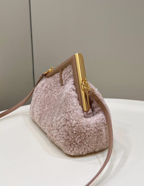 1:1 Replica Fendi First Small Pink Mink Bag For Woman 26cm/10in