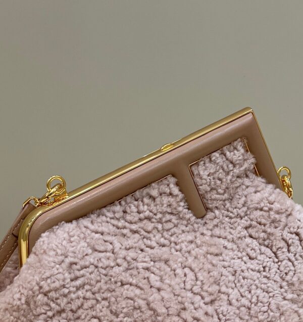 1:1 Replica Fendi First Small Pink Mink Bag For Woman 26cm/10in