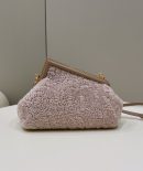 1:1 Replica Fendi First Small Pink Mink Bag For Woman 26cm/10in