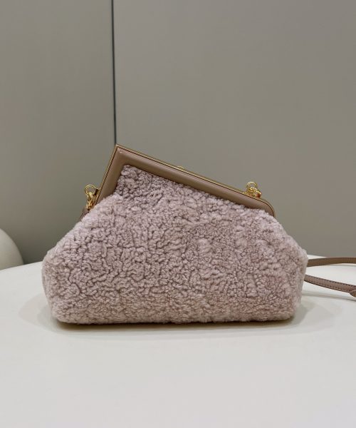 1:1 Replica Fendi First Small Pink Mink Bag For Woman 26cm/10in