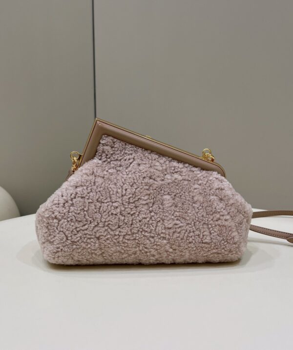 1:1 Replica Fendi First Small Pink Mink Bag For Woman 26cm/10in