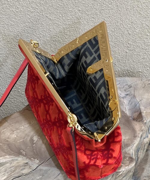 1:1 Replica Fendi First Small Red Bag For Woman 26cm/10in