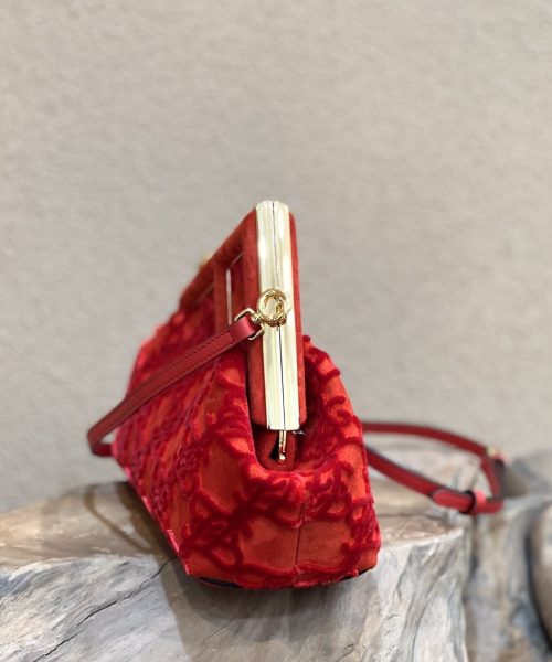 1:1 Replica Fendi First Small Red Bag For Woman 26cm/10in
