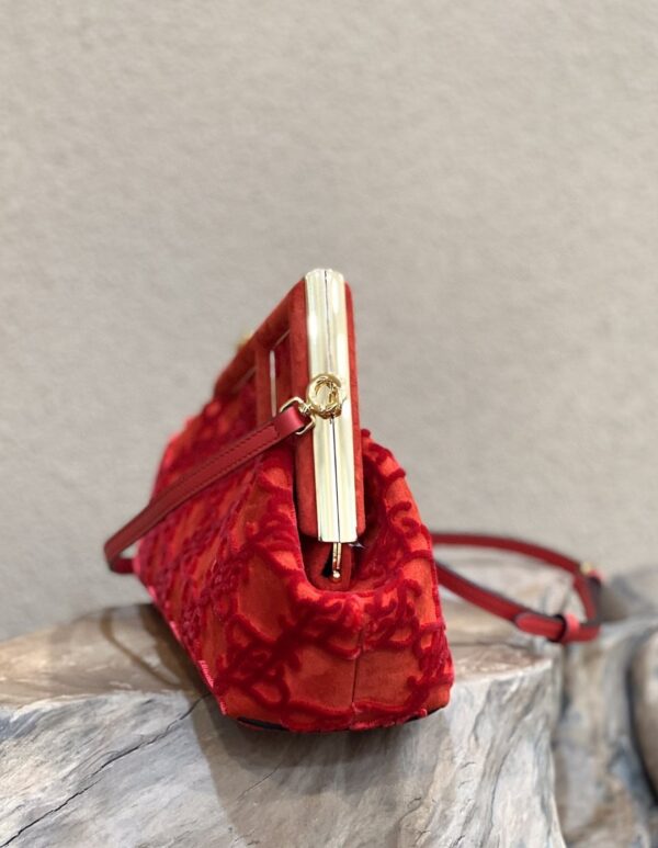 1:1 Replica Fendi First Small Red Bag For Woman 26cm/10in