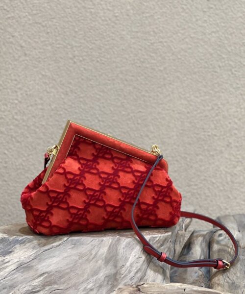 1:1 Replica Fendi First Small Red Bag For Woman 26cm/10in