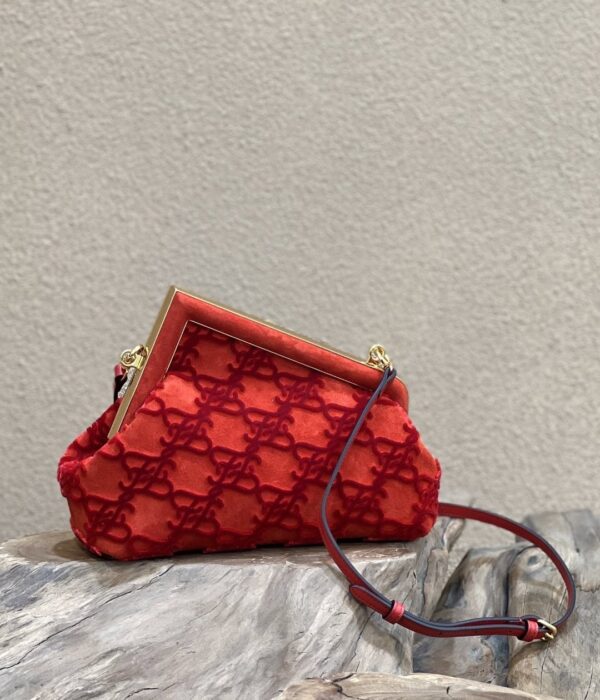 1:1 Replica Fendi First Small Red Bag For Woman 26cm/10in