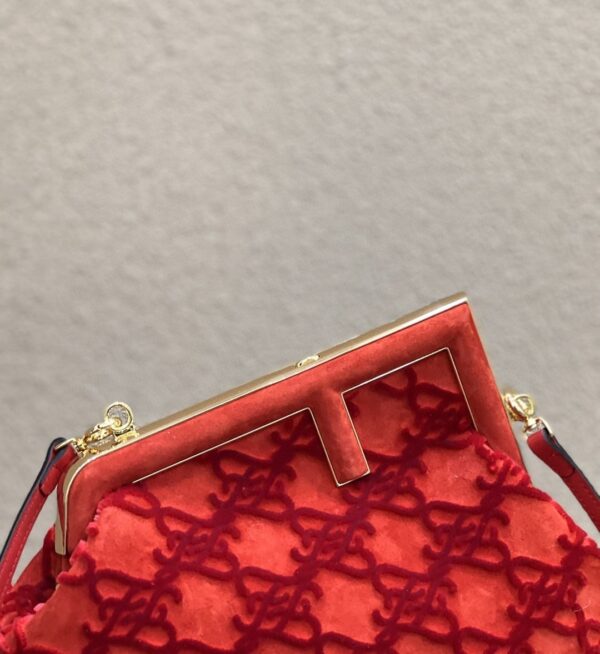 1:1 Replica Fendi First Small Red Bag For Woman 26cm/10in