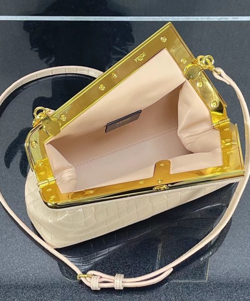 1:1 Replica Fendi First Small White Crocodile Bag For Woman 26cm/10in