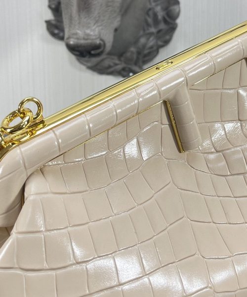 1:1 Replica Fendi First Small White Crocodile Bag For Woman 26cm/10in