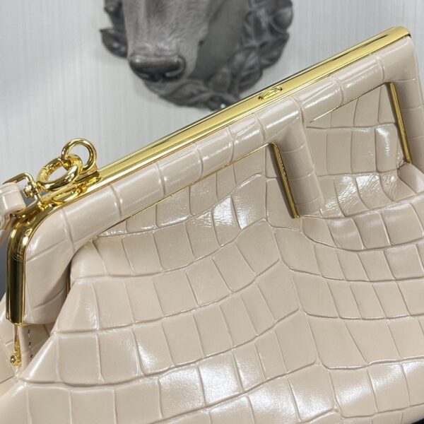 1:1 Replica Fendi First Small White Crocodile Bag For Woman 26cm/10in