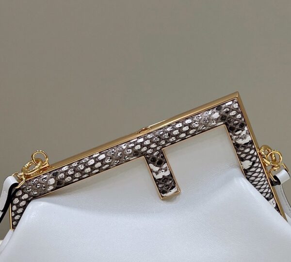 1:1 Replica Fendi First Small White For Women, Women's HandBags, Shoulder And Crossbody Bags 10.2in/26cm FF 8BP129