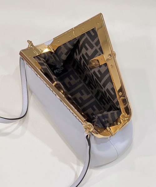 1:1 Replica Fendi First Small White For Women, Women's HandBags, Shoulder And Crossbody Bags 10.2in/26cm FF 8BP129