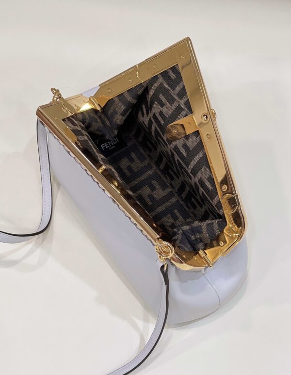 1:1 Replica Fendi First Small White For Women, Women's HandBags, Shoulder And Crossbody Bags 10.2in/26cm FF 8BP129